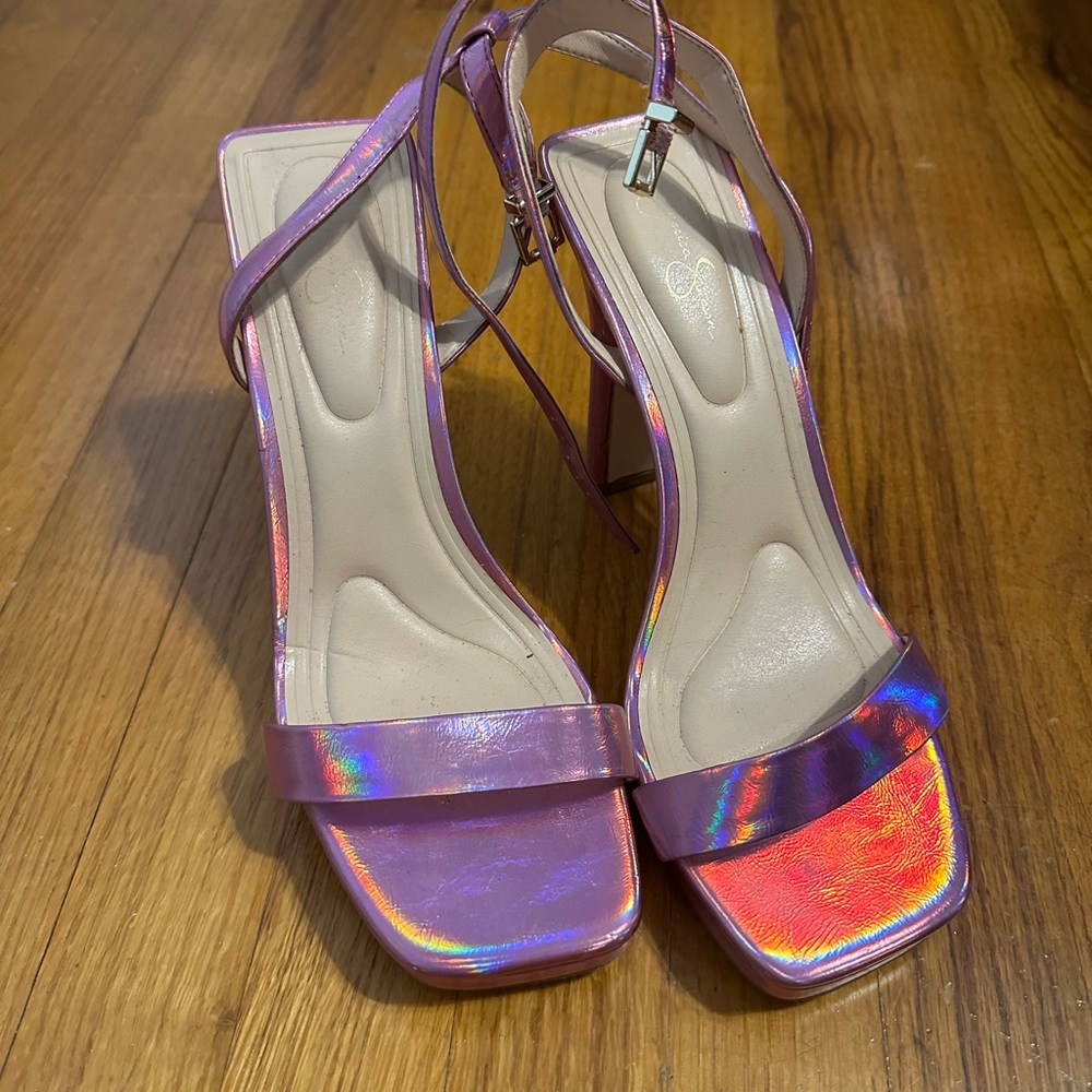 Holographic Pink Heel